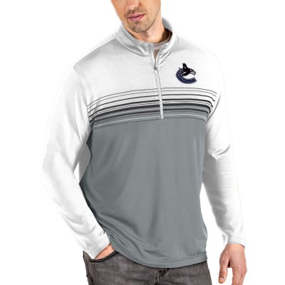 Кофта на молнии Vancouver Canucks Antigua Pace - White/Gray