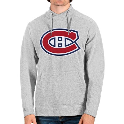Кофта Montreal Canadiens Antigua Reward Crossover - Heathered Gray - оригинальные толстовки Монреаль Канадиенс