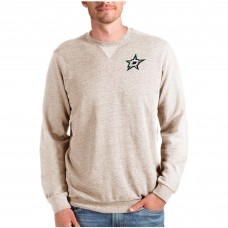 Dallas Stars Antigua Reward Crewneck Pullover Sweatshirt - Oatmeal