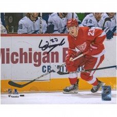 Autographed Detroit Red Wings Lucas Raymond Fanatics Authentic 8 x 10 NHL Debut Skating Photograph Autographed Detroit Red Wings Lucas Raymond Fanatics Authentic 8 x 10 NHL Debut Skating Photograph