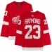 Autographed Detroit Red Wings Lucas Raymond Fanatics Authentic Red adidas Authentic Jersey with NHL Debut 10/14/21 Inscription
