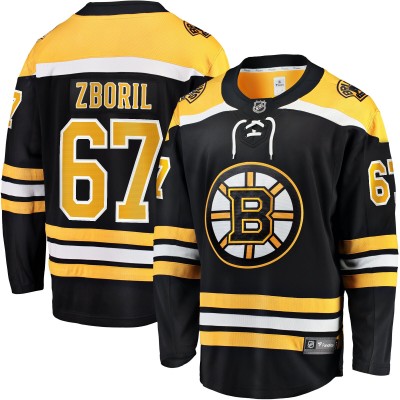 Игровая джерси Jakub Zboril Boston Bruins Fanatics Branded Home Breakaway - Black - оригинальные хоккейные джерси Бостон Брюинз