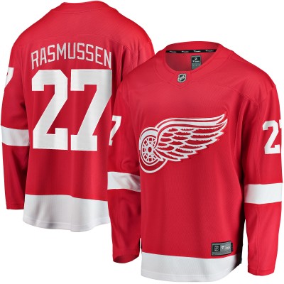 Джерси Detroit Red Wings Michael Rasmussen Fanatics Red Home Breakaway