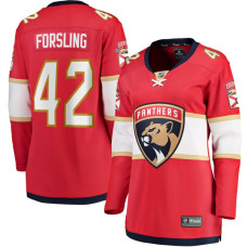Женская джерси Florida Panthers Gustav Forsling Fanatics Red Home Breakaway