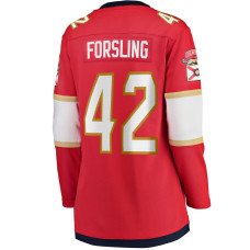 Женская джерси Florida Panthers Gustav Forsling Fanatics Red Home Breakaway