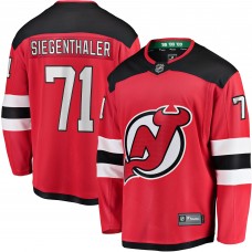Jonas Siegenthaler New Jersey Devils Home Breakaway Player Jersey - Red