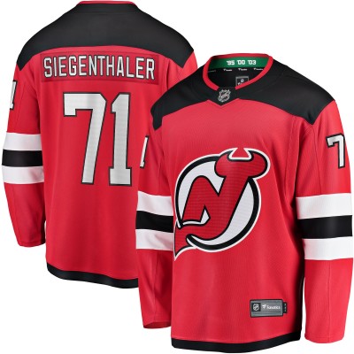 Игровая джерси Jonas Siegenthaler New Jersey Devils Home Breakaway - Red