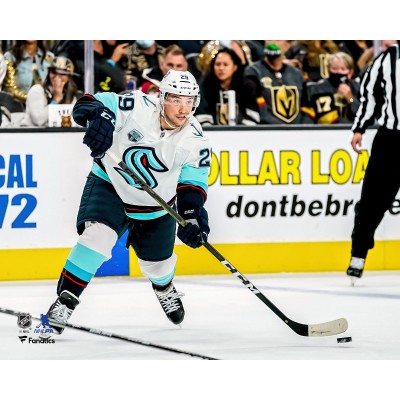 Unsigned Seattle Kraken Vince Dunn Fanatics Authentic Controlling Puck Photograph