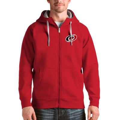 Толстовка на молнии Carolina Hurricanes Antigua Logo Victory - Red