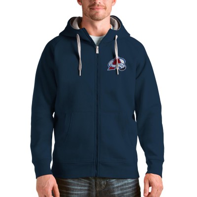 Толстовка на молнии Colorado Avalanche Antigua Logo Victory - Navy