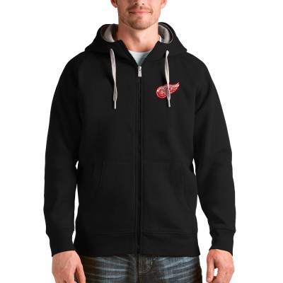 Толстовка на молнии Detroit Red Wings Antigua Logo Victory - Black