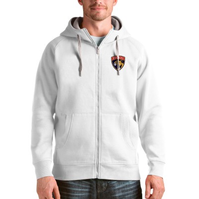 Толстовка на молнии Florida Panthers Antigua Logo Victory - White - оригинальная атрибутика Флорида Пантерз