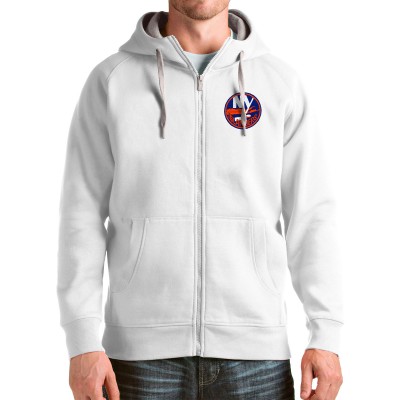Толстовка на молнии New York Islanders Antigua Logo Victory - White