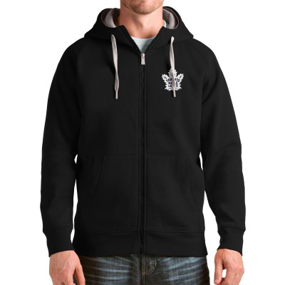Толстовка на молнии Toronto Maple Leafs Antigua Logo Victory - Black