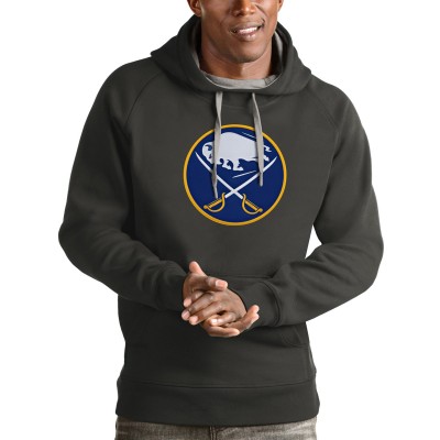 Толстовка Buffalo Sabres Antigua Logo Victory - Charcoal