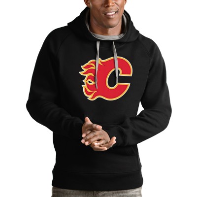 Толстовка Calgary Flames Antigua Logo Victory - Black