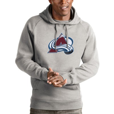 Толстовка Colorado Avalanche Antigua Logo Victory - Heathered Gray