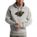 Толстовка с капюшоном Minnesota Wild Antigua Logo Victory - Heathered Gray - оригинальные толстовки Миннесота Уайлд