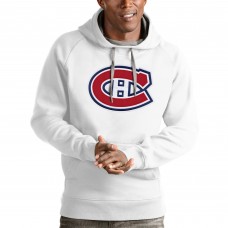 Толстовка с капюшоном Montreal Canadiens Antigua Logo Victory - White