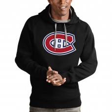 Толстовка с капюшоном Montreal Canadiens Antigua Logo Victory - Black
