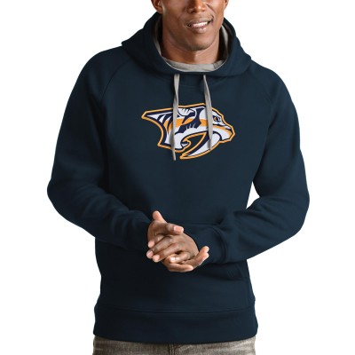 Толстовка с капюшоном Nashville Predators Antigua Logo Victory - Navy