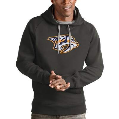 Толстовка Nashville Predators Antigua Logo Victory - Charcoal
