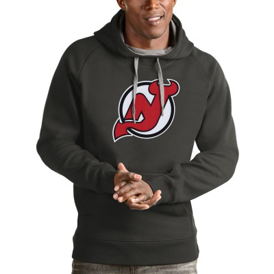 Толстовка New Jersey Devils Antigua Logo Victory - Charcoal