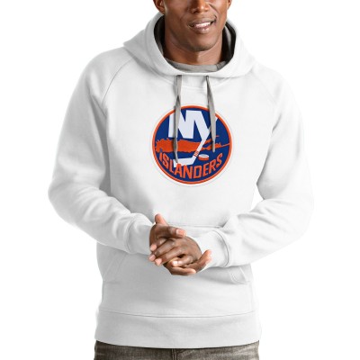 Толстовка с капюшоном New York Islanders Antigua Logo Victory - White