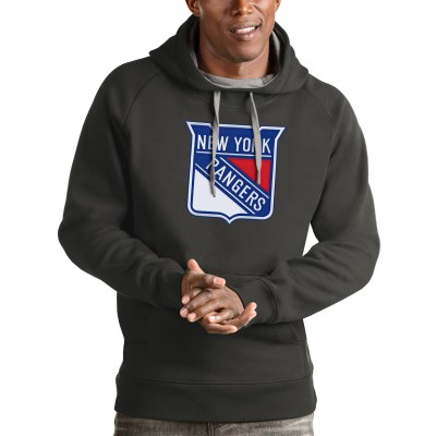 Толстовка New York Rangers Antigua Logo Victory - Charcoal