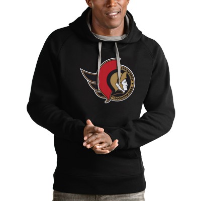 Толстовка с капюшоном Ottawa Senators Antigua Logo Victory - Black