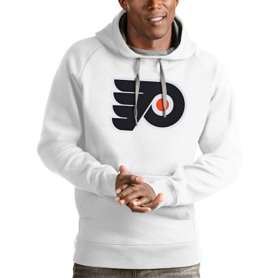 Толстовка с капюшоном Philadelphia Flyers Antigua Logo Victory - White