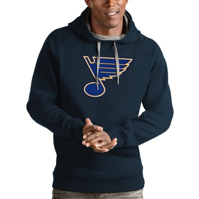 Толстовка с капюшоном St. Louis Blues Antigua Logo Victory - Navy