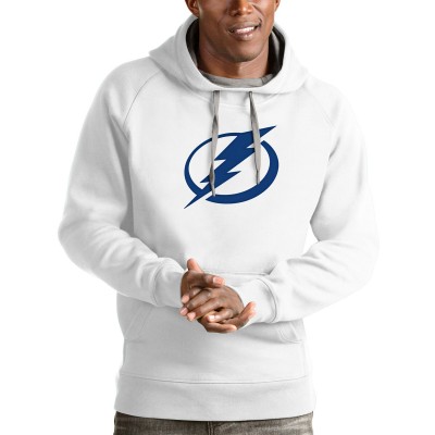 Толстовка с капюшоном Tampa Bay Lightning Antigua Logo Victory - White