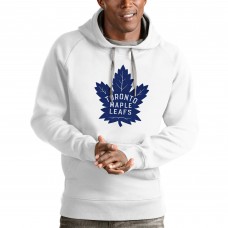 Толстовка с капюшоном Toronto Maple Leafs Antigua Logo Victory - White