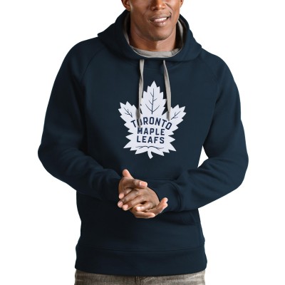 Толстовка Toronto Maple Leafs Antigua Logo Victory - Navy