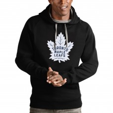Толстовка с капюшоном Toronto Maple Leafs Antigua Logo Victory - Black