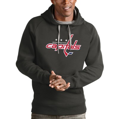 Толстовка Washington Capitals Antigua Logo Victory - Charcoal