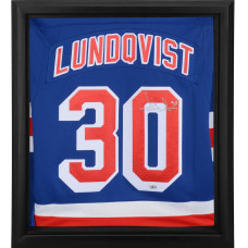 Джерси с автографом New York Rangers Henrik Lundqvist Fanatics Authentic Framed Blue Fanatics Breakaway Shadowbox Джерси с автографом New York Rangers Henrik Lundqvist Fanatics Authentic Framed Blue Fanatics Breakaway Shadowbox