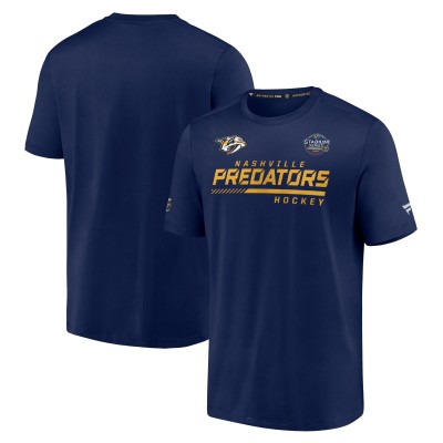 Nashville Predators 2022 NHL Stadium Series Authentic Pro T-Shirt - Navy