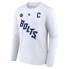 Steven Stamkos Tampa Bay Lightning 2022 NHL Stadium Series Name & Number Long Sleeve T-Shirt - White