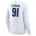 Футболка с длинным рукавом с номером Steven Stamkos Tampa Bay Lightning 2022 NHL Stadium Series - White