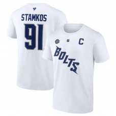 Steven Stamkos Tampa Bay Lightning 2022 NHL Stadium Series Name & Number T-Shirt - White