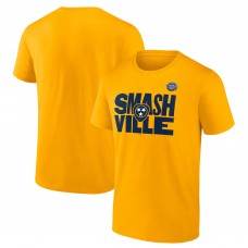 Nashville Predators 2022 NHL Stadium Series Primary Logo T-Shirt - Gold