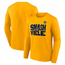 Nashville Predators 2022 NHL Stadium Series Primary Logo Long Sleeve T-Shirt - Gold