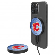 Беспроводное зарядное устройство Calgary Flames 10-Watt Ice Flood Design