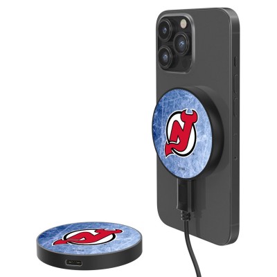 Беспроводное зарядное устройство New Jersey Devils 10-Watt Ice Flood Design - оригинальные мобильные аксессуары НХЛ