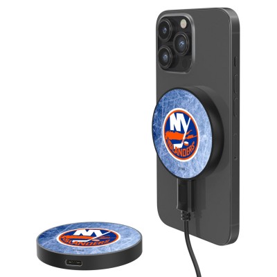 Беспроводное зарядное устройство New York Islanders 10-Watt Ice Flood Design - оригинальные мобильные аксессуары НХЛ