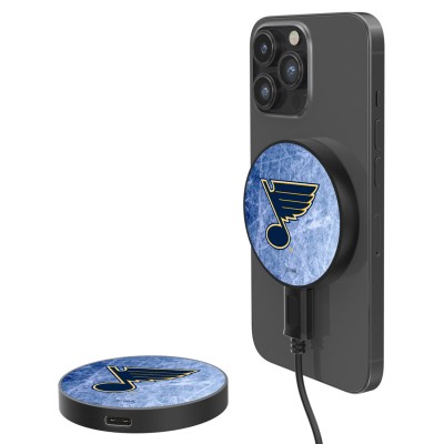Беспроводное зарядное устройство St. Louis Blues 10-Watt Ice Flood Design - оригинальные мобильные аксессуары НХЛ