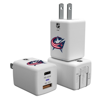 Зарядная USB американская вилка Columbus Blue Jackets - оригинальные мобильные аксессуары НХЛ