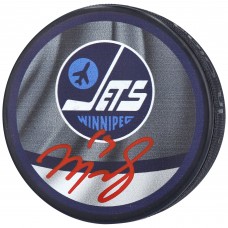 Шайба с автографом Mark Scheifele Winnipeg Jets Fanatics Authentic Autographed Reverse Retro Logo